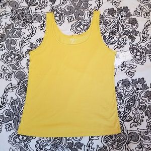 Women's large Andrea Jovine yellow tank top